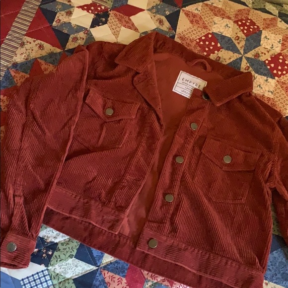 Emypre Burgundy Corduroy Jacket - Picture 1 of 4
